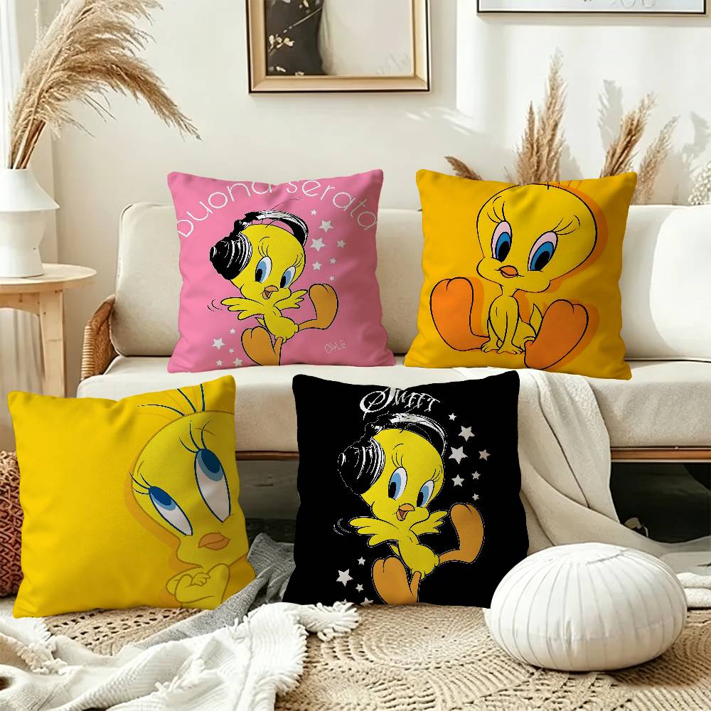 Cartoon TTweetys Bird Personalized picture text home decorative pillows Household Gifts xcm