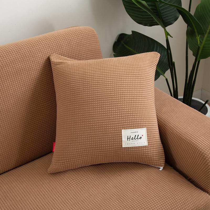 

толстый защитный чехол для дивана Жаккардовая однотонная наволочка для подушки 45X45 см 1PC