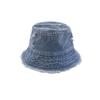 Washed Denim Denim Bucket Hat Large Brim Sun Protection Hat Personalized Basin Hat  Beach