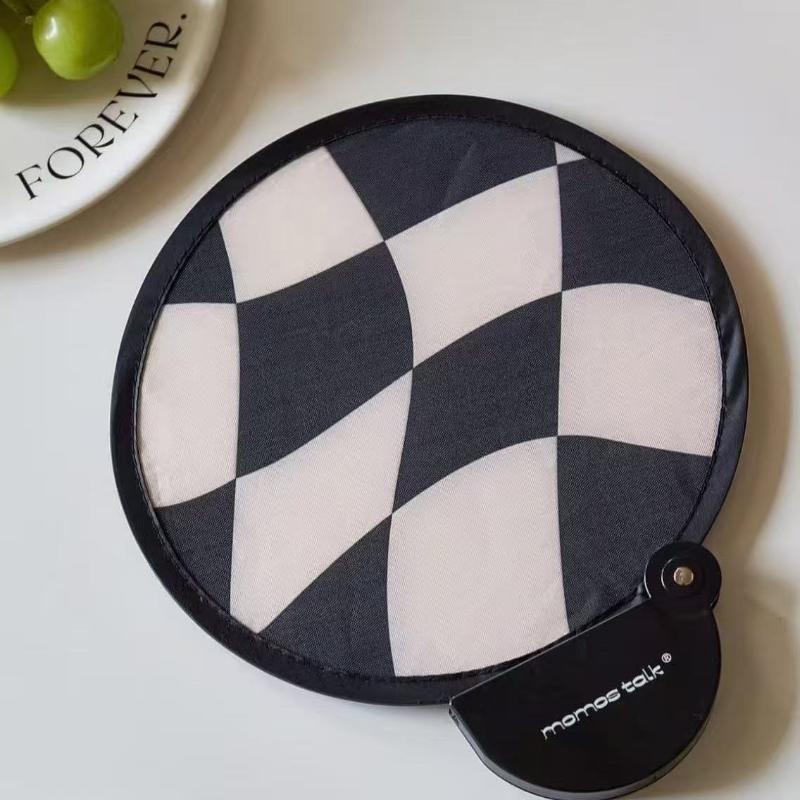 Portable Handheld Folding Fan With Storage Bag, Compact And Portable, Suitable For Outdoor Activities In Summer