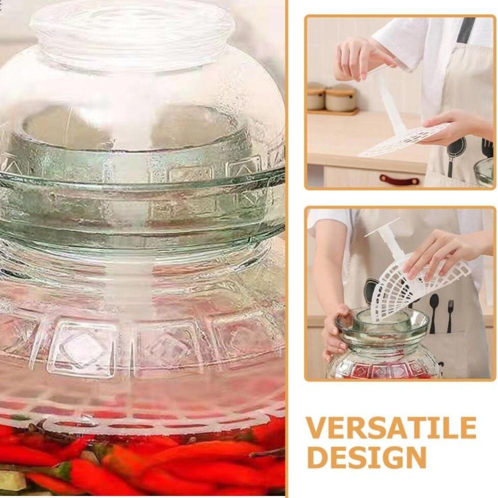 Plastic Material Pickling Jar Pressure Tool Fermentation Weight 7.47 Inch Size Pickle Jar Press Pressure Tool