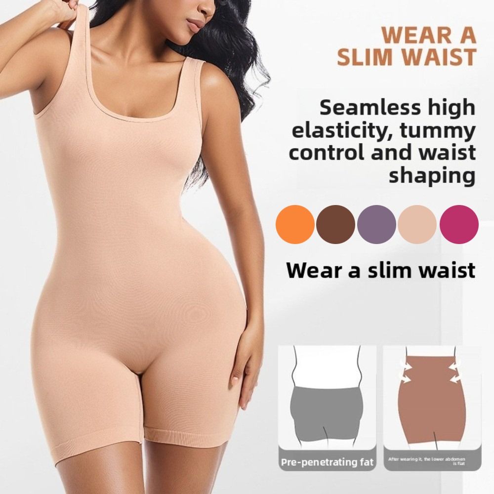 Seamless Slim Fit Shapewear Tummy Control Slimmer Body Shapers Sweet Yoga Jumpsuit Ladies