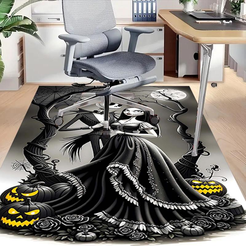 1 Stück Jack Skellington, Sally Extra Groß Rutschfester Teppichboden, Büro, Familie, Studio Großer Teppich Innen Teppiche, Auffälliges Statement-Stück