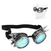 Halloween Kaleidoscope Rave Goggles Rainbow Crystal Lenses Adjustable Trippy Psychedelic Steampunk
