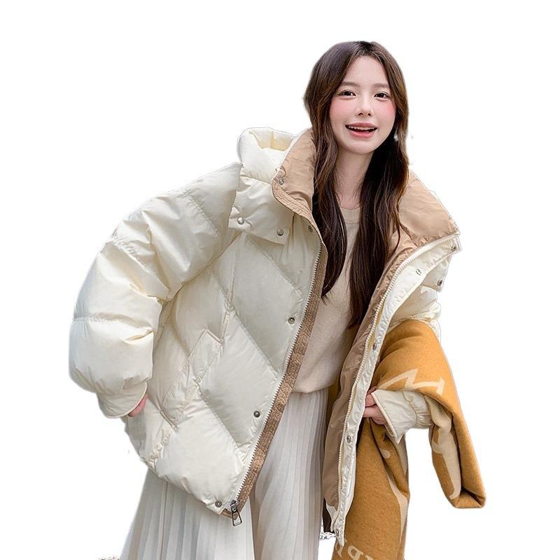 Hooded women's cotton-padded clothes New winter niche design fashionable cotton clothes Women's loose bread clothes Thickened coat