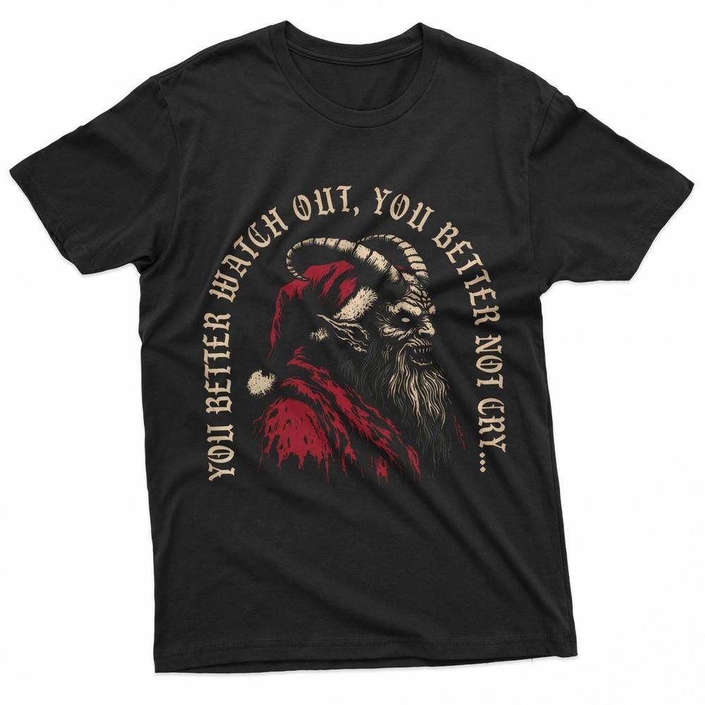 Krampusnacht Christmas Monster Krampus Lover Festive Horror Tees TShirt Unisex T-Shirt S