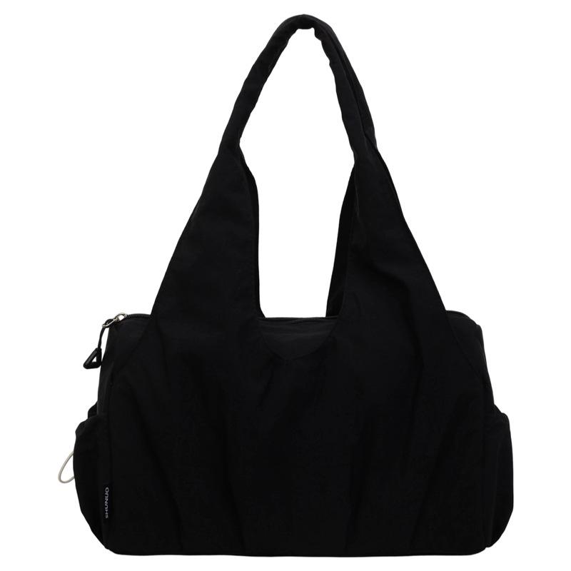 Women's Lightweight Nylon Tote: Large Capacity, Multi-layer, Single Shoulder Handbag for Commuting & Moms
