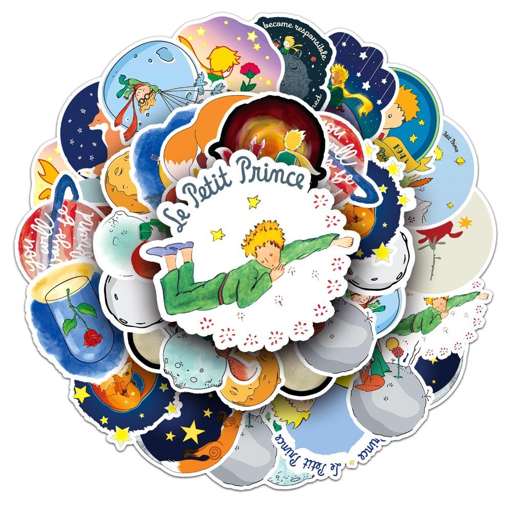 50Pcs Cartoon Le Petit Prince Graffiti Stickers Decals Suitcase Laptop Computer Water Cup Guitar Decoration Diy Kid Classics Toy