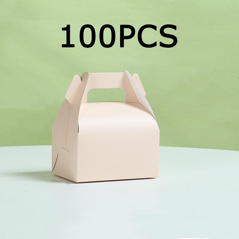 

WTEMPO Простые элегантные подарочные упаковочные коробки Складная бумага Ручные подарочные коробки Декор для вечеринок Коробки для подарков Товары для малого бизнеса 100pcs розовый