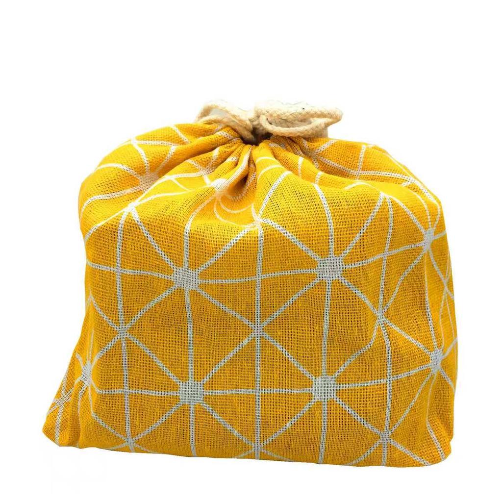 Japanese Style Cute Drawstring Lunch Bag Storage Bag Travel Picnic Portable Bento Storage Bundle Tote Pouch Cutlery Storage Gift