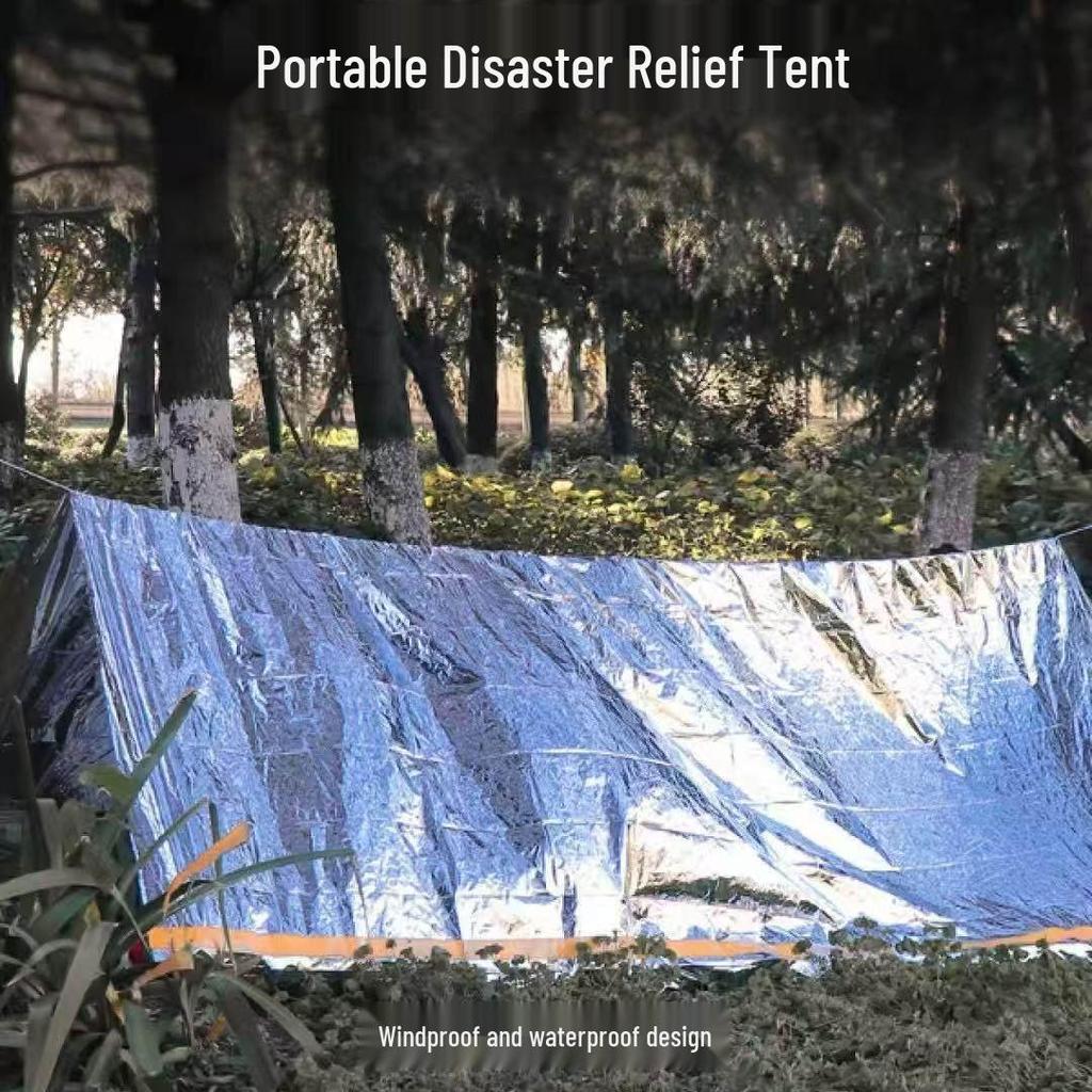 Blue Sail High-Grade Quick Setup Wilderness Survival Tent: Wear-Resistant Outdoor Self-Rescue Tent In Stock