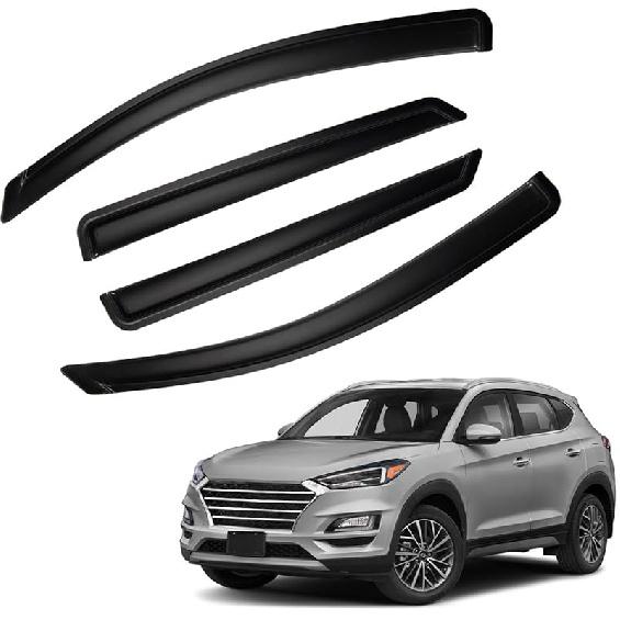 In-Channel Rain Guards Compatible With 2001-2005 Sport Trac 1997-2001 Mercury Mountaineer 1991-2001 Explorer Side Window Visor Wind Deflector Vent
