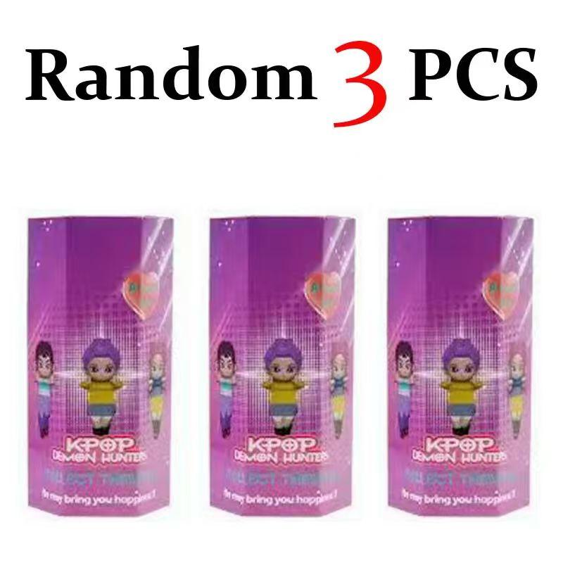 Korean K Pop Demon Hunters Blind Box Huntrix Anime Figure Kawaii Phone Ornament Mystery Surprise Bag Collectible Gift for Fans
