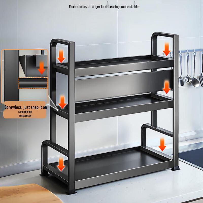 Yunshuang 3-Tier Kitchen Countertop Storage Rack