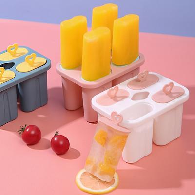 Summer Ice Cream Tools Popsicle Molds Silicone Ice Pop Molds BPA Free Popsicle Mold Reusable Easy Release Ice Pop Make