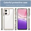Per Oppo A5x 4G/A5x 5G Custodia TPU+Acrilico Protettiva Trasparente Copertura Telefono