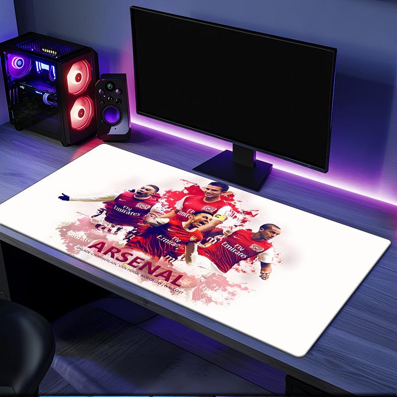 Tappetino Mouse Momento Celebrativo Arsenal, Base in Gomma, Tappetino Mouse per Giocatori e Uso Ufficio, Scrivania da Gioco, Tappetino Facile da Pulire Regali di Natale per Fan