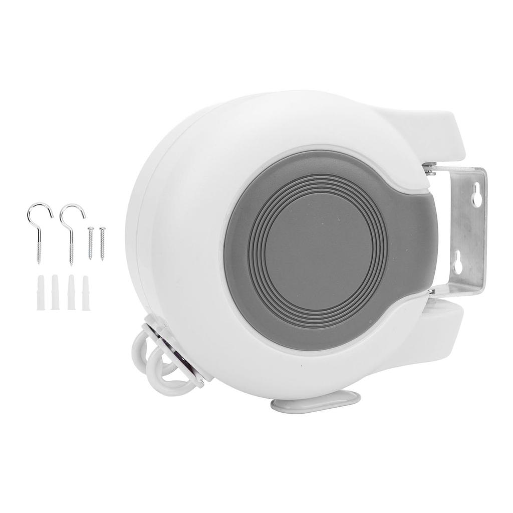 Retractable Clothesline Heavy Duty Dual Clothing Line Space Saving Laundry Drying Indoor Outdoor