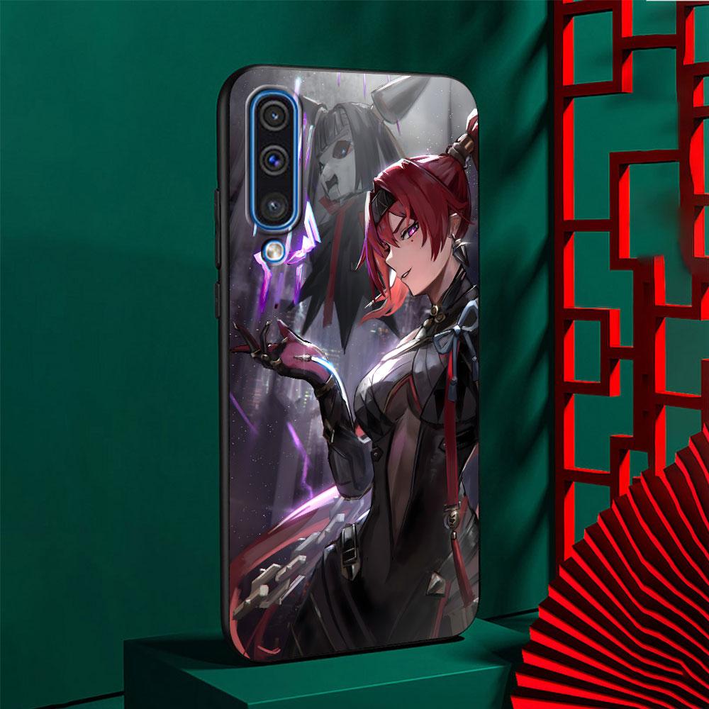 Yin lin Wuthering Waves Case for Samsung Galaxy A03 A04s A20 A30 A20e A70 A70s A50 A40 A30s A50s A20s A10s TPU Black Phone Cover