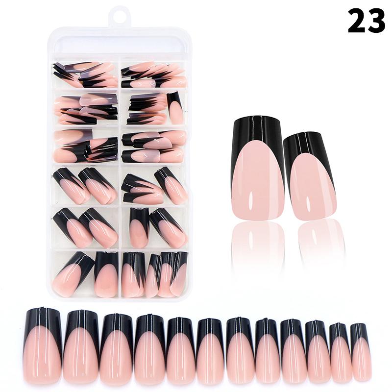 120 buc/cutie Unghii French Press On Nude Roz Mat 12 mărimi Pătrate Extra Lungi Acoperire Completă Gel Moale Vârfuri Unghii False Extensie Unghii