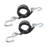 1 Pair Trailer Safety Cable 7 Feet BX88196 7500 Lbs Load Capacity Trailer Coiled Safety Chains