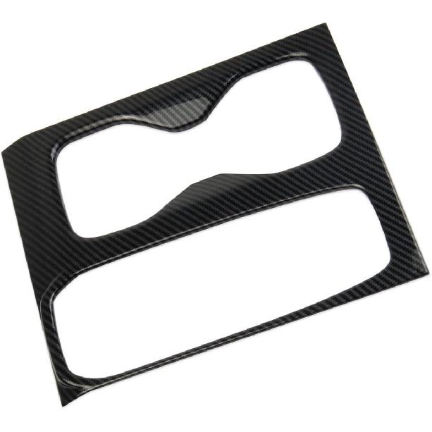 Korlot Carbon Fiber Center Console Gear Shift Cupholder Panel Cover Trim for Nissan Frontier 2022-2026