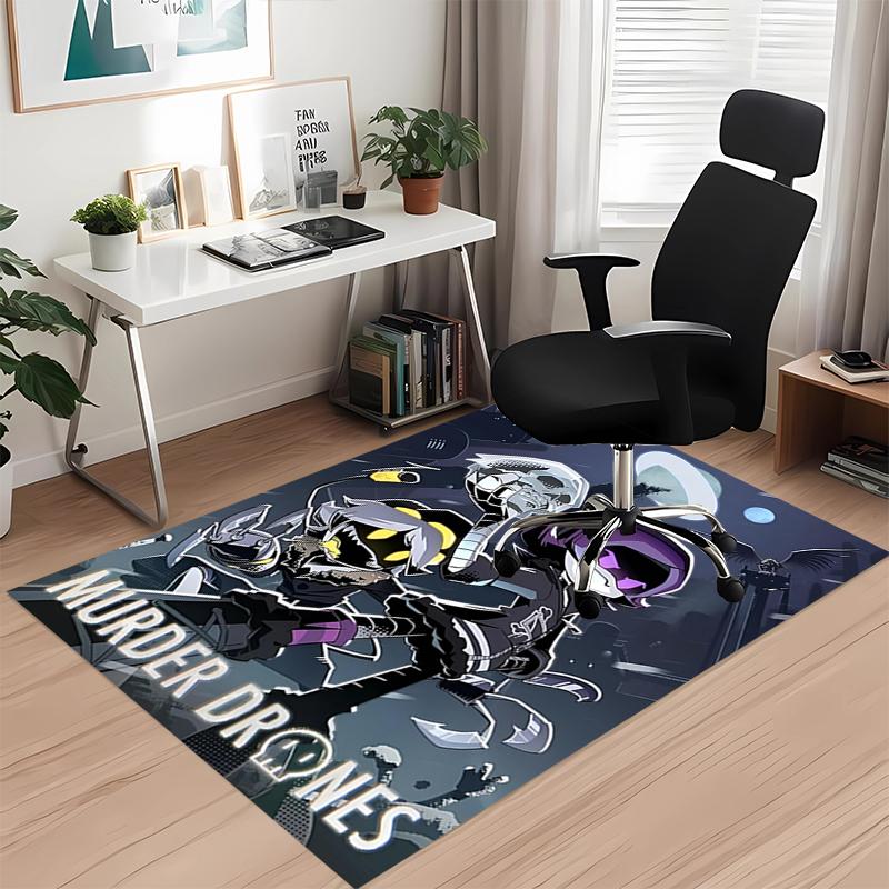 Murder Drones Printed Carpet, for Office Chair Living Room Bedroom Kitchen Room Decor Gifts.