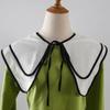 Perfect Match Double Layer Fake Collar For Women Shirt Detachable Collars Lace Lapel Neckwear Shoulder Wraps Sweet Doll Small Shwals