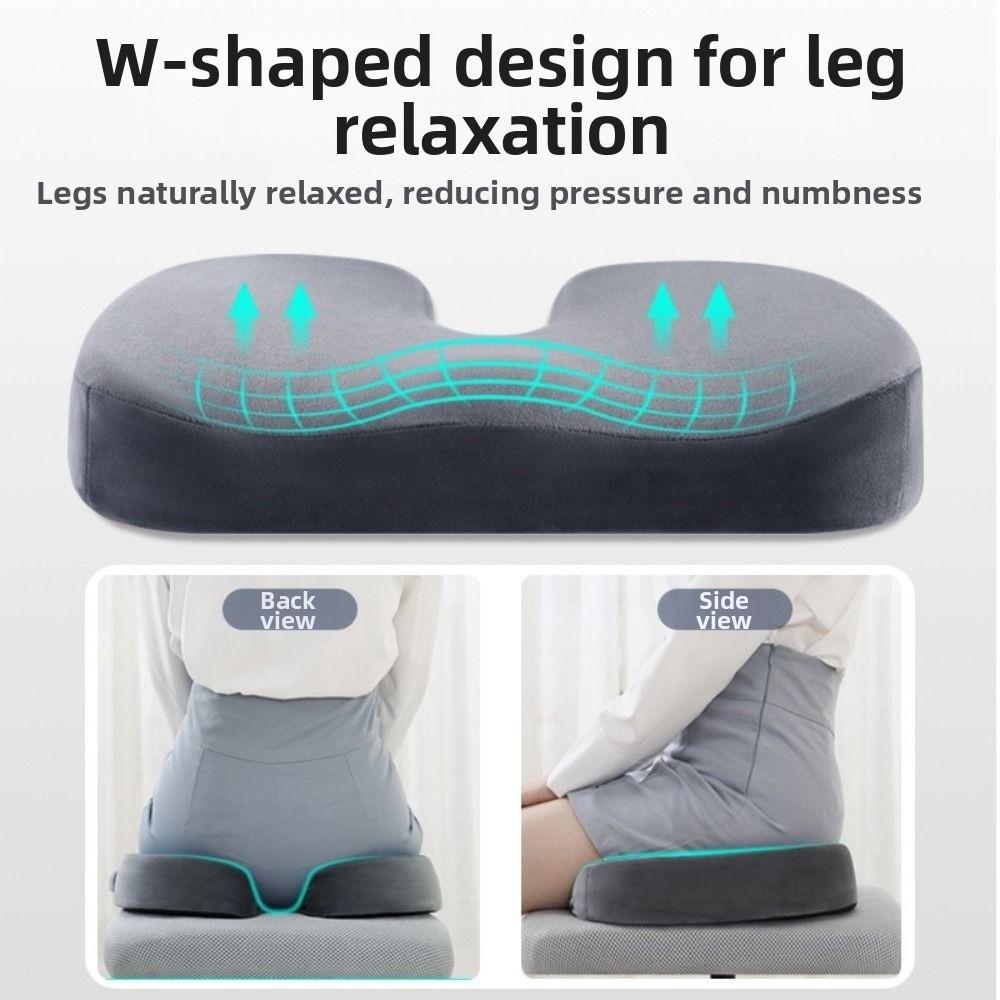 Non-slip Office Chair Pad Slow Rebound Chair Pad for Long Sitting Hemorrhoid Seat Cushion Sciatica