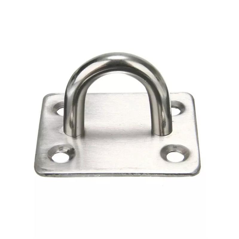 Stainless Steel Padlock Clasp Gate Hasp Staple Door 90 Degrees Latches Lock Shed Latch Household Burglar-Proof Hardware