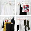 Plastic Folding Travel Hangers Space Saving Anti Slip Multifunctional Travel Accessories Home Hotel (Set of )