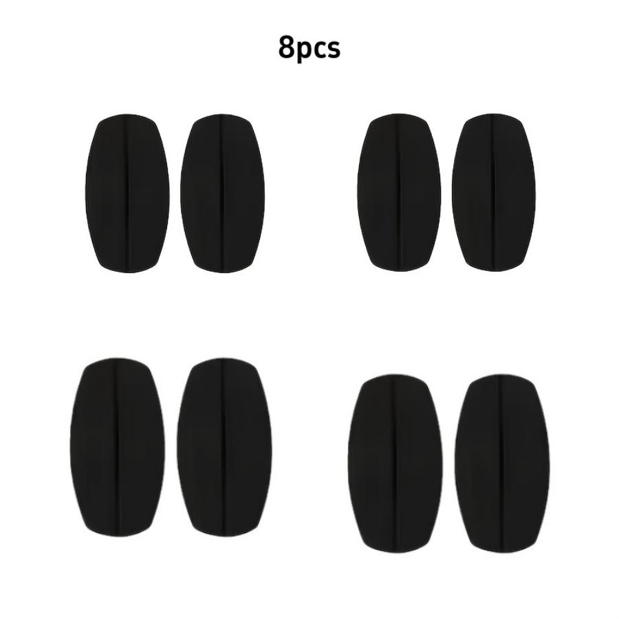 

8 pieces of silicone shoulder strap anti-slip pads, anti-slip shoulder strap fastener, seamless shoulder strap pad чорний