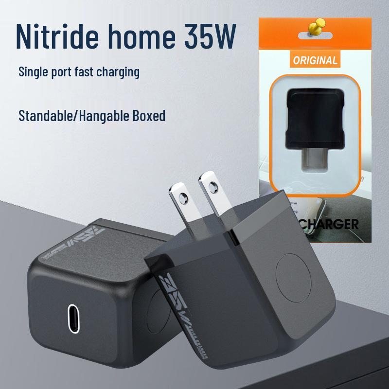 33W GaN Dual-Port Fast Charger, PD3C Certified, Compatible with iPhone
