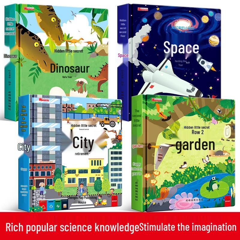 8-Volume 3D Pop-Up Science Book for Kids: Tear-Resistant Hardcover Picture Series