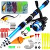 Portable 1.8m Sea Rod Set for Kids and Teens - Long-Distance Casting Fishing Gear Combo