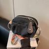 Trendy Multicolor Crossbody Bag Widen Belt Rectangle Single-Shoulder Bag Lightweight Oxford Cloth Tote Bag Daily Casual