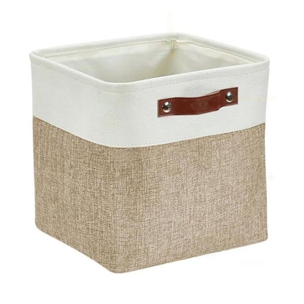 Home Decor Organized Living Space 27x27x27cm Foldable Bins Available In White Compact Storage Lightweight Design