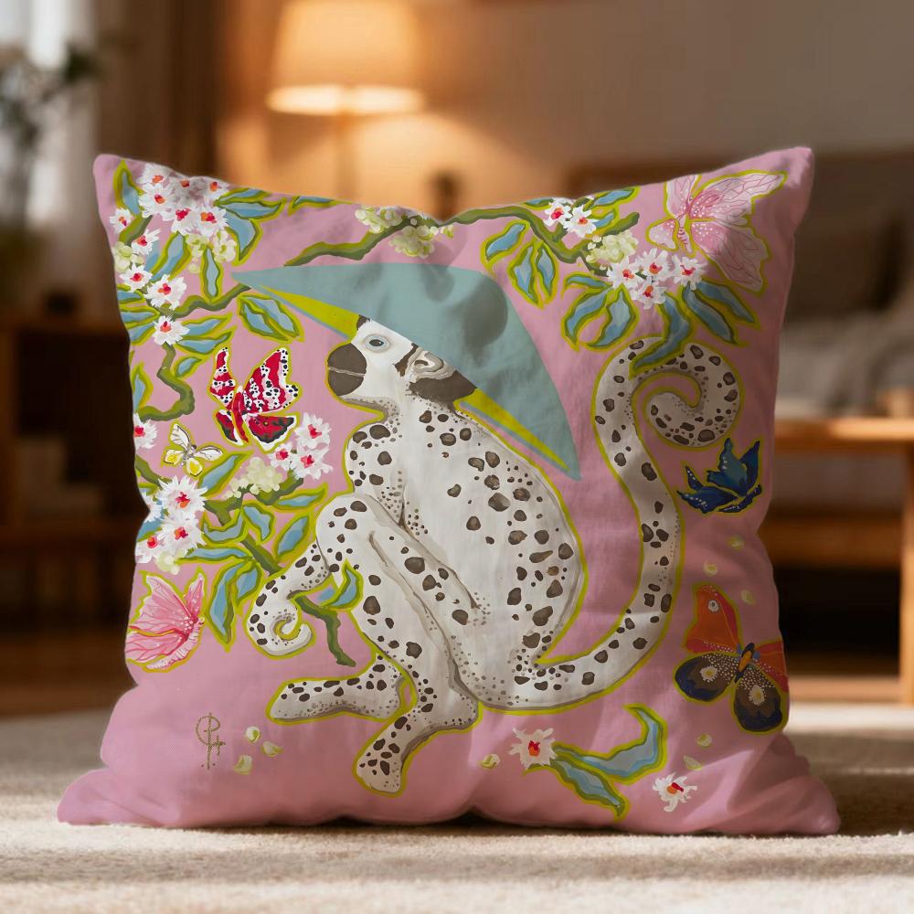 Popular P-Ppaige gemmeled Cushion Cover Soft Washable Pillow Case Multi-Scene for Couch Bed Travel Office Use