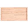 VidaXL Wall Shelf 120x60x4 Cm Solid Untreated Oak Wood 363578