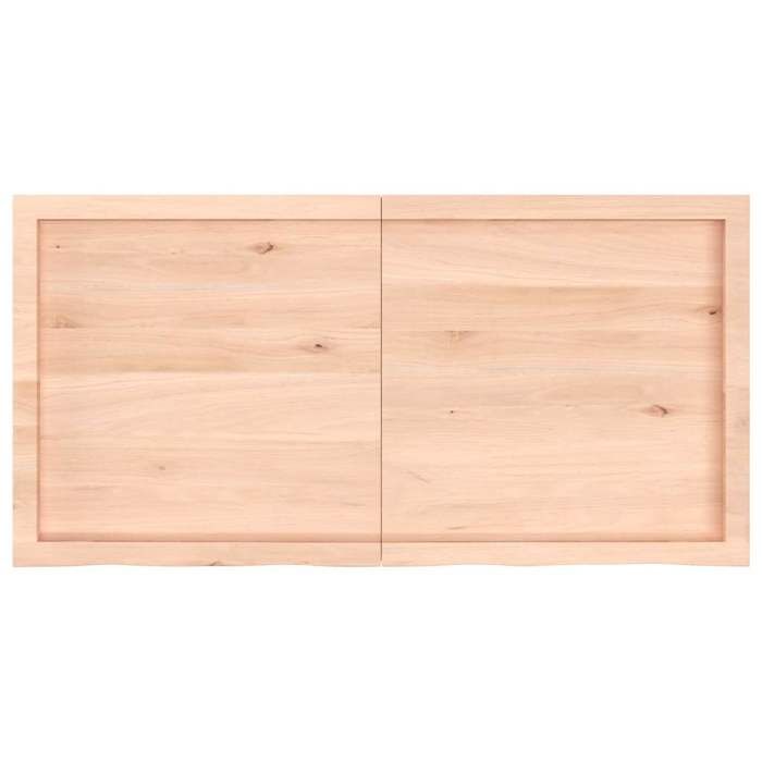 VidaXL Wall Shelf 120x60x4 Cm Solid Untreated Oak Wood 363578