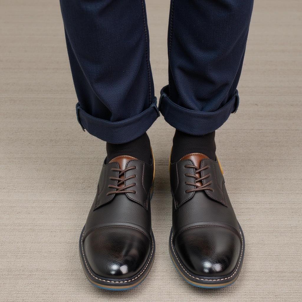 Men Shoes Fashion Comfortable 2026 Brand Men Derby Shoes