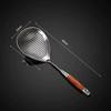 304 Stainless Steel Kitchenware Cooking Strainer with Wood Handle Pepper Seasoning Colander Sieve Utensils Filter Scoop Spoons