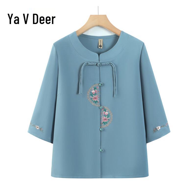 Ya Lu Women s New Chinese Style Summer Blouse 5XL