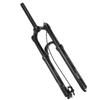 Black Bike Front Fork 27.5inch Straight Steerer Remote Lockout Aluminium Alloy Shock Absorber