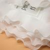 New Arrival 8.5cm 2-Layer Elastic Pleated Chiffon Lace White/Black Ruffle Edging Trim for Doll Clothing Decor DIY Sewing Supply