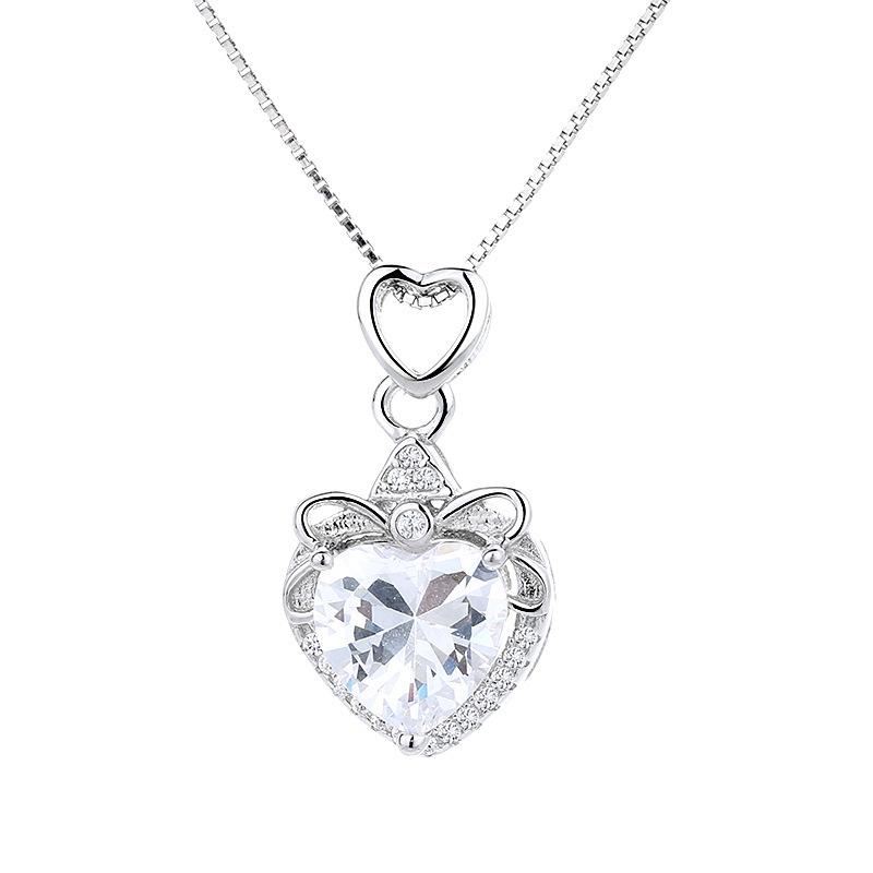 

S925 стерлингового серебра двойной подвесной светильник Love роскошный оригинальный классический орнамент 925