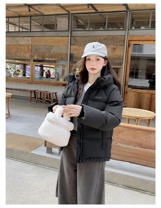 Korean Style Unisex Down Puffer Jacket - Women's Loose Fit Short Coat (2025)