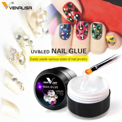 15 ml UV-LED-Nagelkleber, Diamant-klebriges Nagelgel, Dekoration, Klebestift, Gel-Nagelkunstversorgung, transparente Farbe