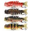 Big Mouth New Opening Design Dace Simulation Bait Cloth Connected To 6 Luya Multi-Section Bait