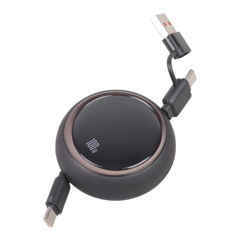 

95см Телескопический USB Type C Кабель с PD100W Быстрая Зарядка Синхронизация Данных Совместим с Многими Электронными Устройствами 1